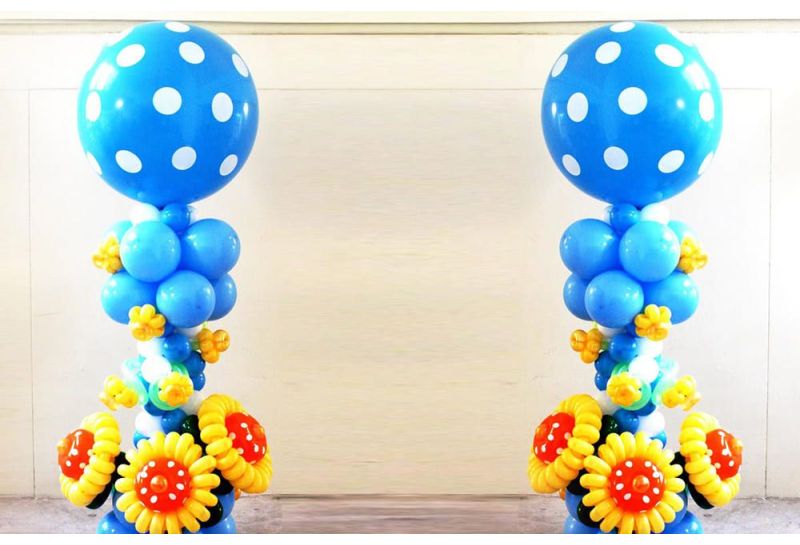How to Make a Balloon Column Stand at Home