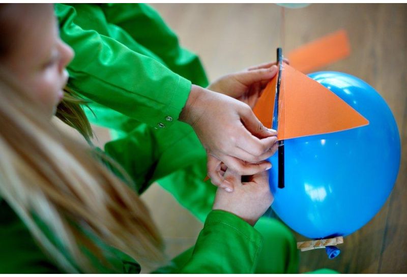 Making a Balloon Rocket at Home for Kids