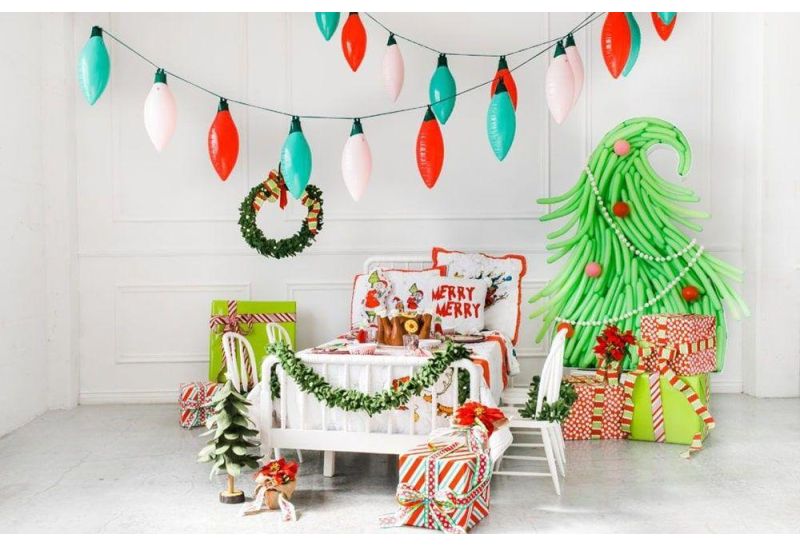 balloon decoration ideas for Christmas party