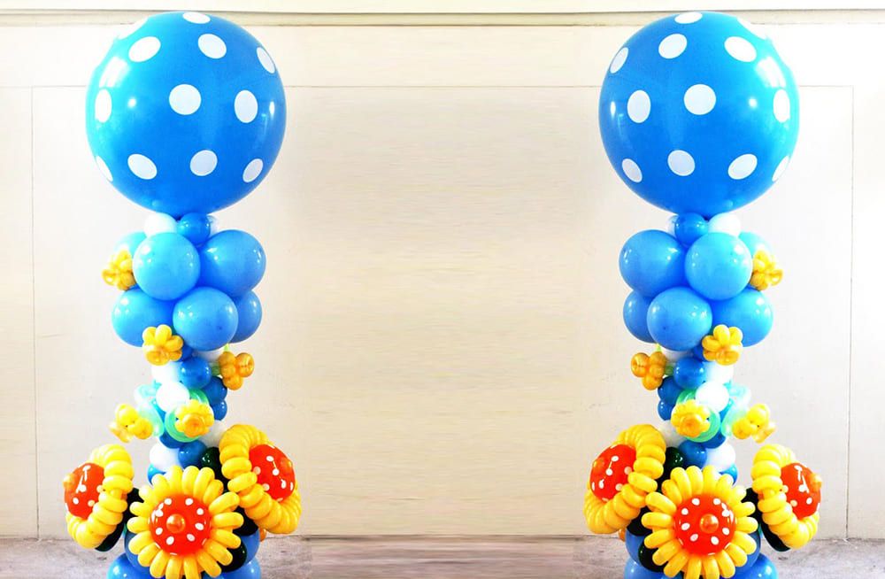 How to Make a Balloon Column Stand at Home