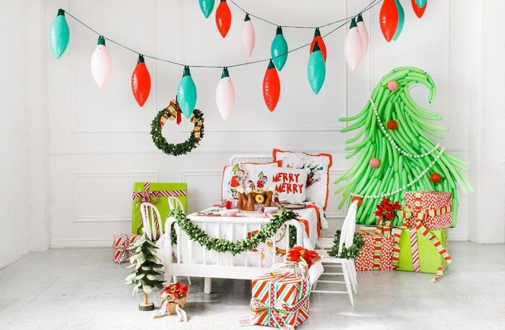 balloon decoration ideas for Christmas party
