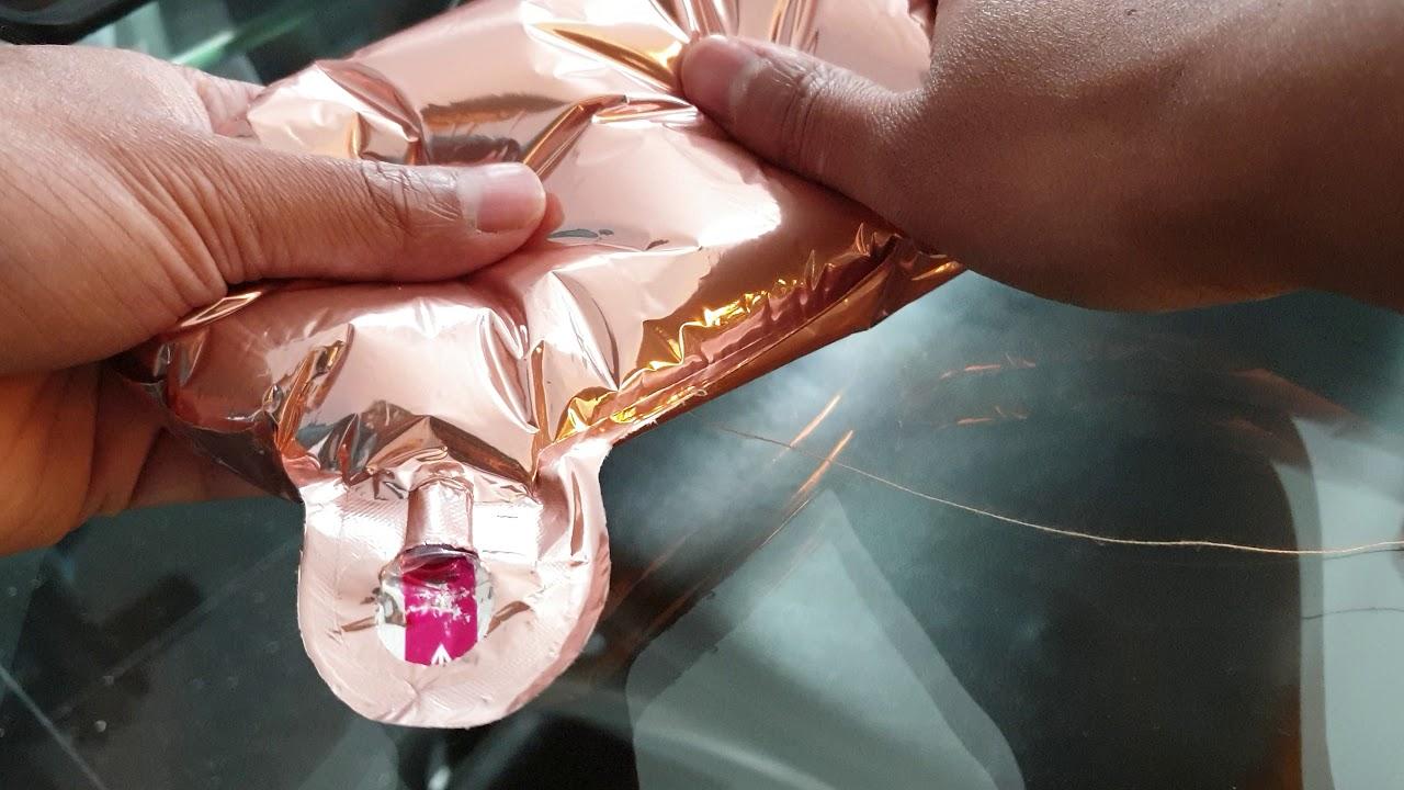 dispose foil balloons