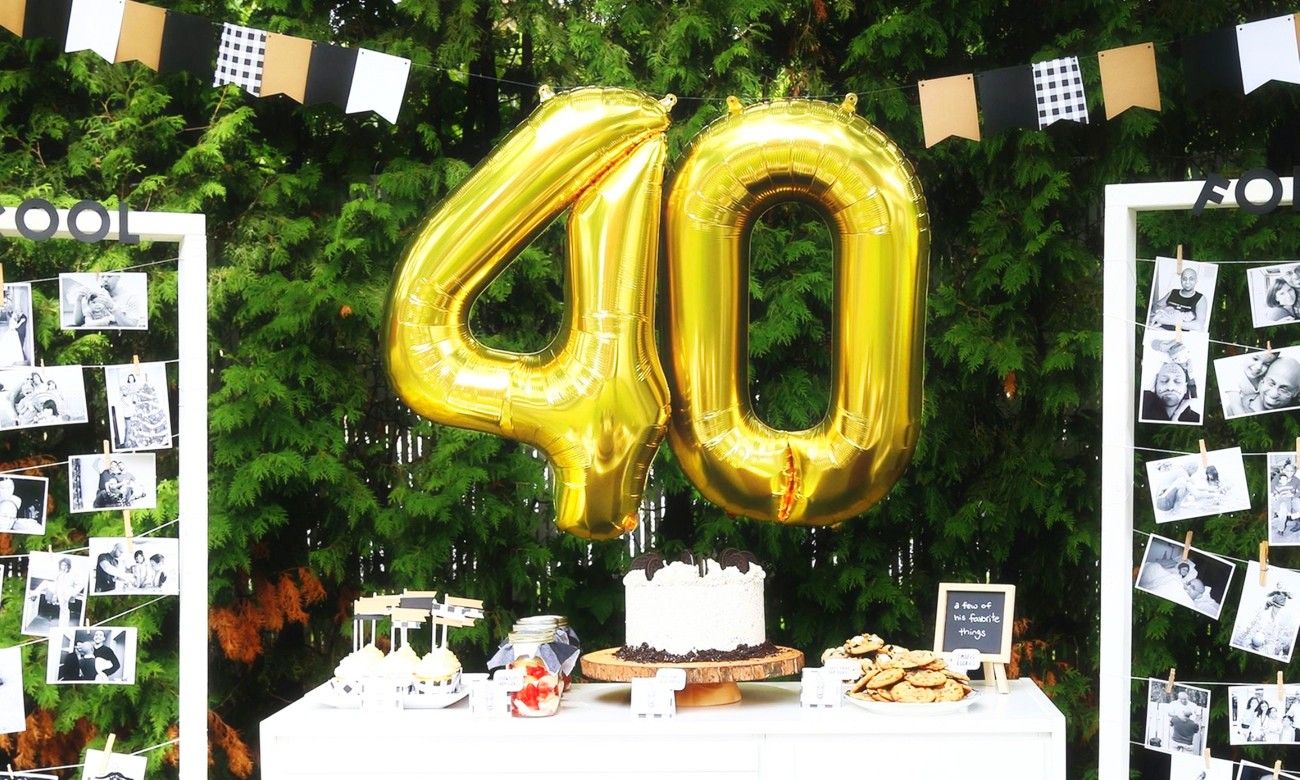 40th birthday decoration ideas