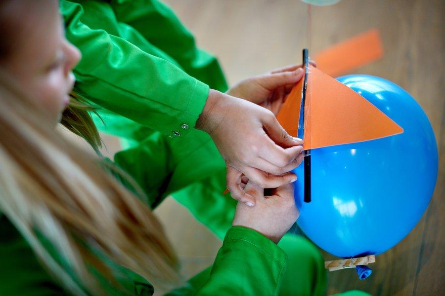 Making a Balloon Rocket at Home for Kids
