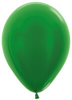 Metallic Green Latex Balloons