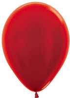 Metallic Red Latex Balloons