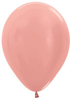 Metallic Rose Gold Latex Balloons