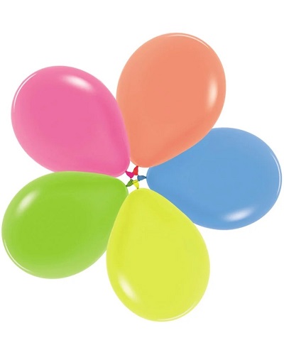 Neon Assortment Latex Balloons