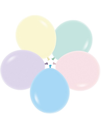 Pastel Matte Assortment Latex Balloons
