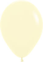 Pastel Matte Yellow Latex Balloons