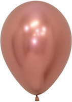 Reflex Rose Gold Latex Balloons