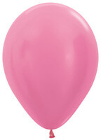 Satin Fuchsia Latex Balloons