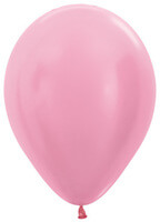 Satin Pink Latex Balloons