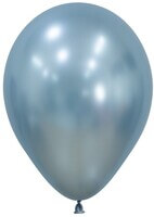 Silk Arctic Blue Latex Balloons