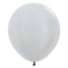 18" Satin Silver (25pcs) Sempertex Balloons