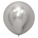 24" Reflex Silver (10pcs) Sempertex Balloons