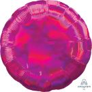 18" Iridescent Magenta Circle (non-packaged) Balloon