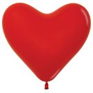 06" Fashion Red Heart (50pcs) Sempertex Balloons