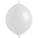 06" Pearl Frosty White Linking (100pcs) Everts Balloons