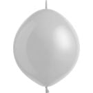 12" Metallic Silver Linking (50pcs) Everts Balloons