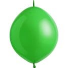 12" Standard Festive Green Linking (50pcs) Everts Balloons