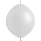 12" Standard Frosty White Linking (50pcs) Everts Balloons