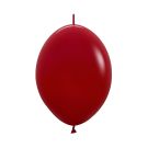 06" Fashion Imperial Red Link-O-Loons (50pcs) Sempertex Balloons