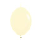 06" Pastel Matte Yellow Link-O-Loons (50pcs) Sempertex Balloons