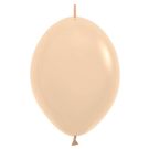 12" Pastel Matte Malibu Peach Link-O-Loons (25pcs) Sempertex Balloons