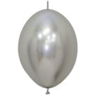 12" Reflex Silver Link-O-Loons (25pcs) Sempertex Balloons