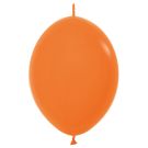 06" Fashion Orange Link-O-Loons (50pcs) Sempertex Balloons