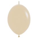 12" Fashion White Sand Link-O-Loons (25pcs) Sempertex Balloons