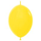 06" Fashion Yellow Link-O-Loons (50pcs) Sempertex Balloons
