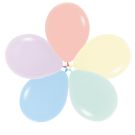 05" Pastel Matte Assortment with Melon (50pcs) Sempertex Balloons