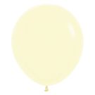 18" Pastel Matte Yellow (25pcs) Sempertex Balloons