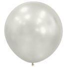 24" Silk Oyster White (10pcs) Sempertex Balloons