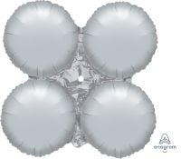 16" MagicArch Metallic Silver Balloon