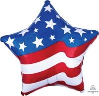 18" Patriotic Star Balloon