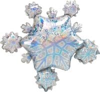 SuperShape Prismatic Snowflake Cluster Balloon