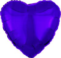 18" Metallic Purple Heart Balloon