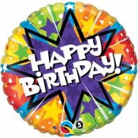 18" Birthday Radiant Blast Balloon