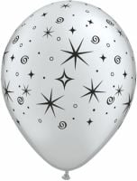 11" Sparkles and Swirls (50pcs) Balloons