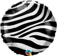 18" Zebra Stripes Pattern Balloon
