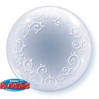 Deco Bubble 24" Fancy Filigree Balloon
