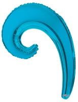 Kurly Wave Turquoise Blue Balloon