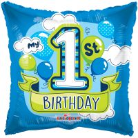 18" 1St Birthday Boy Balloons