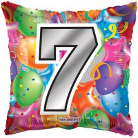 18" Number 7 Square Balloon