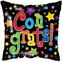 18" Colorful Congrats Balloon