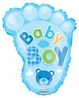 CI: 14" Baby Boy Foot Balloon