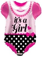 18" Pink Baby Clothes Shape Balloon